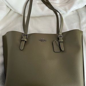 Green Coach Tote